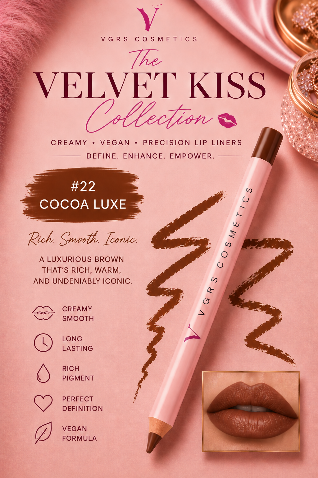 Cocoa Luxe (Velvet Kiss Creamy Lip Liner Collection)