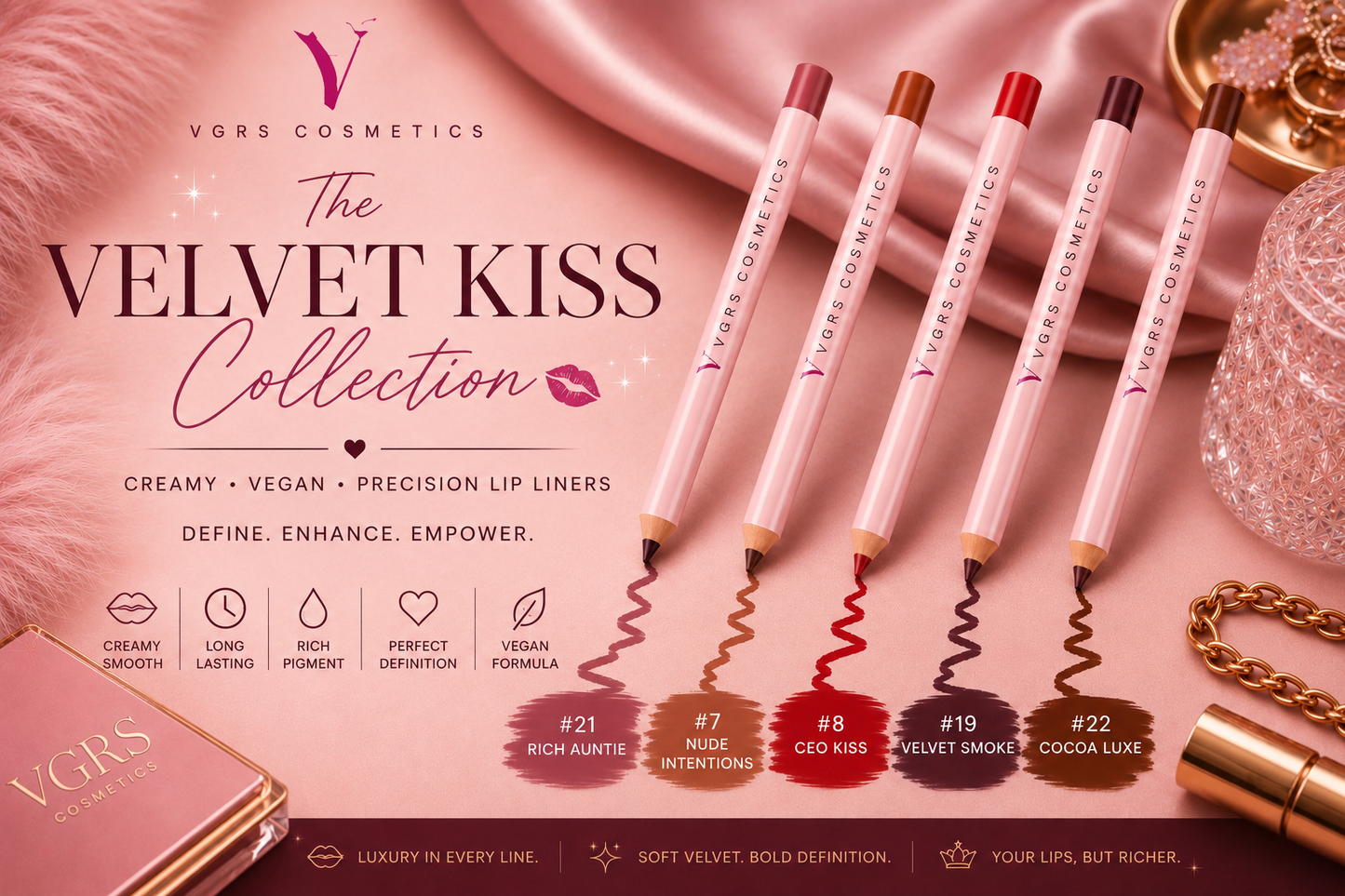 Cocoa Luxe (Velvet Kiss Creamy Lip Liner Collection)